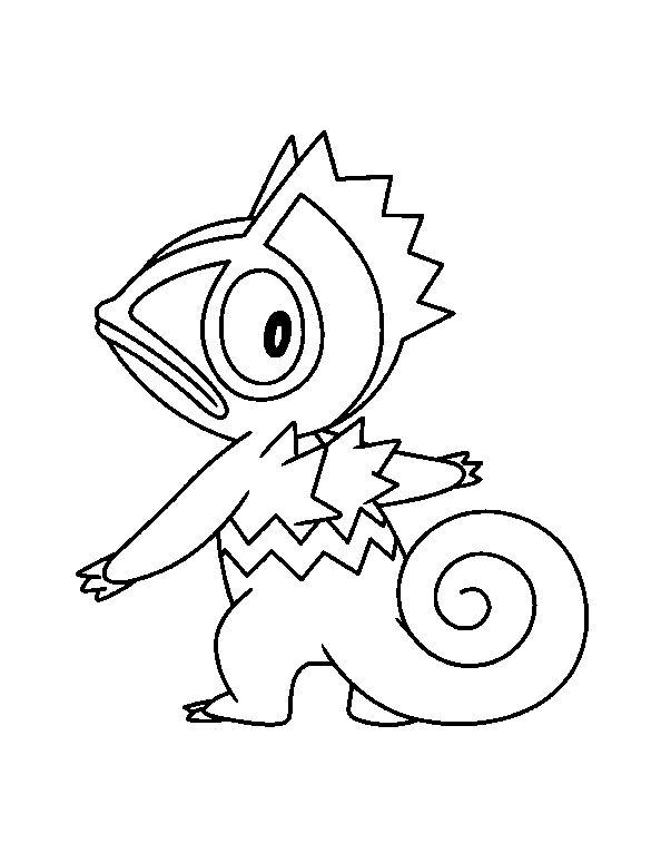 Plansa de colorat cu Pokemon 37 31